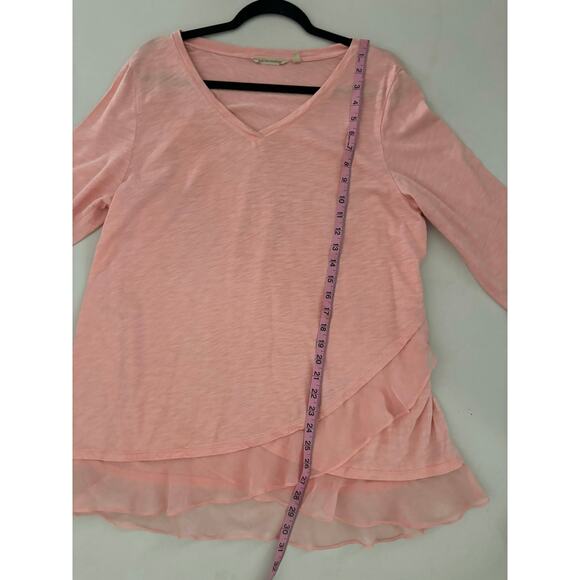 Soft Surroundings Women’s Grace Top Peach L - Picture 6 of 9
